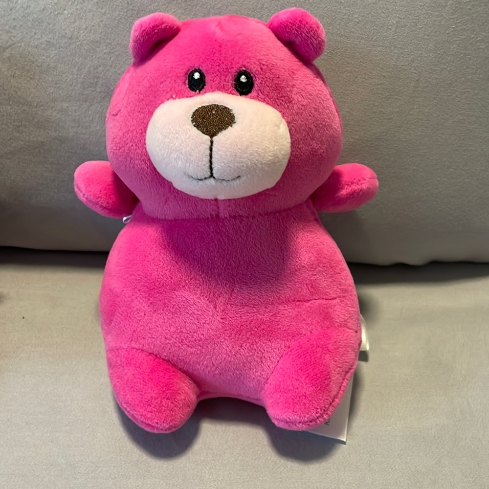 Animal Adventure Squeeze with Love Hot Pink Soft Plush Teddy Bear Toy